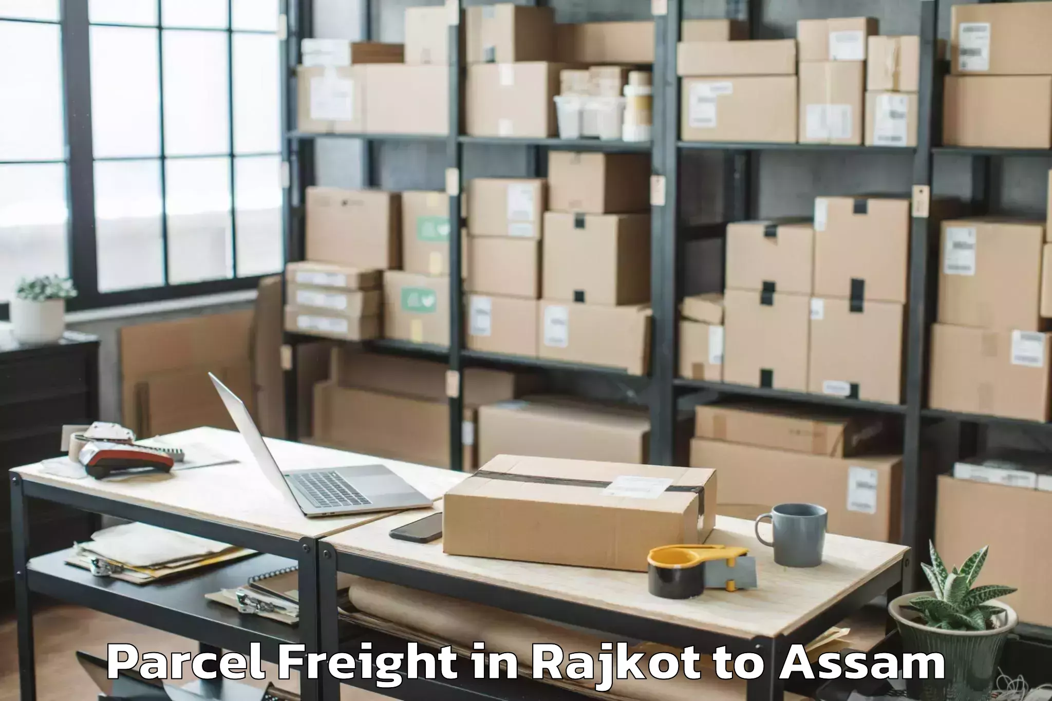 Comprehensive Rajkot to Howly Parcel Freight